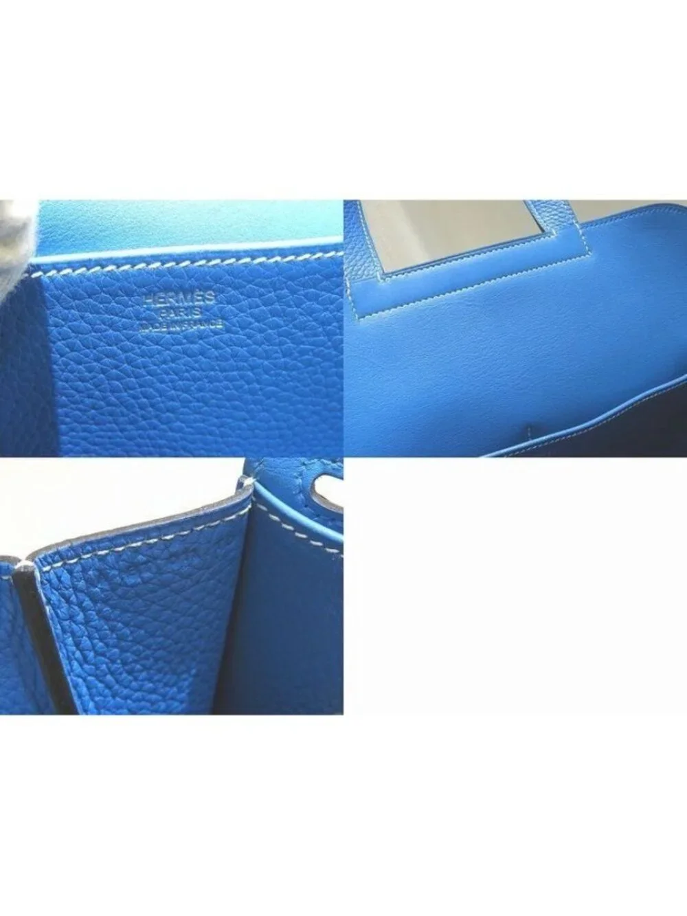 Hermes 2-Way Shoulder Bag Arsan 31 Engraved A Blue Frida Taurillon Cles Mans